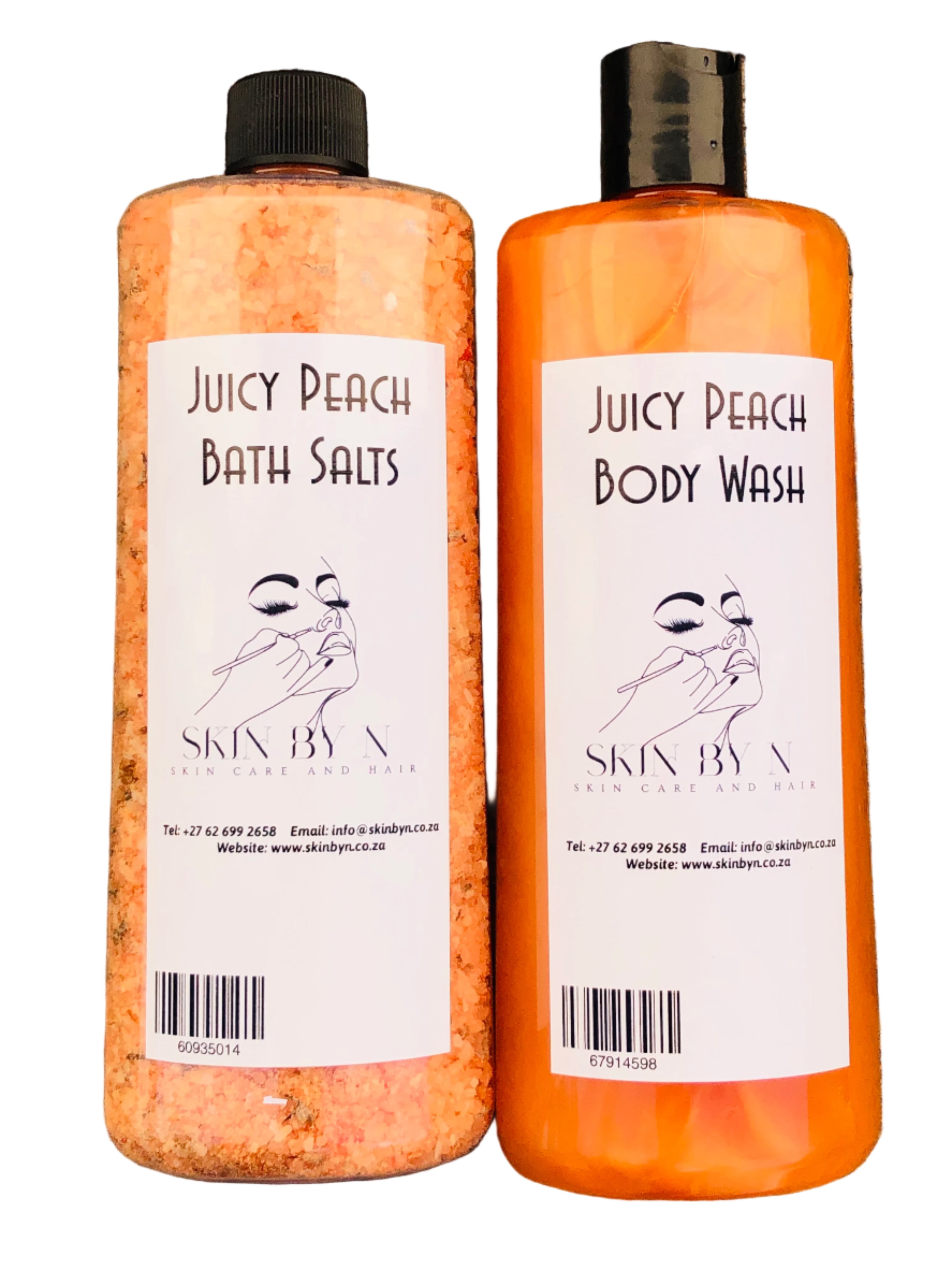 Juicy Peach Body Wash +Juicy Peach bath salts